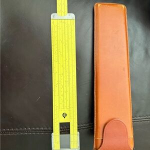 Vintage Picket Slide Rule with original case and manual